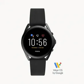 化石/Fossil Gen 5 LTE Smartwatch Black Silicone FTW40531F