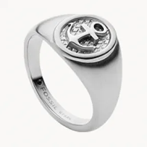 化石/Fossil Stainless Steel Signet Ring JOF00814040001