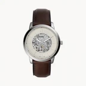 化石/Fossil Neutra Automatic Brown Leather Watch ME3184
