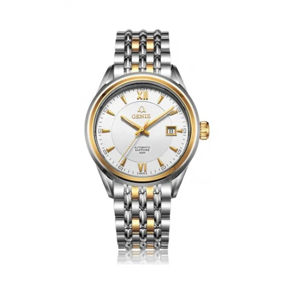 爵尼/Genie 卓越雅豪系列 316L精钢 41mm 自动机械机芯 男表 GNQ-T1821M-R