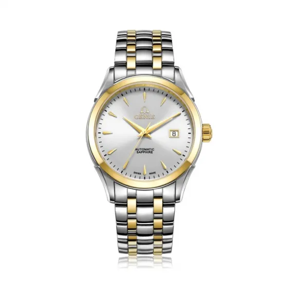 爵尼/Genie 绅士系列 316L精钢 41mm 自动机械机芯 男表 GNQ-T1830M-AG