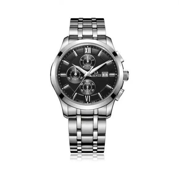 爵尼/Genie 大将系列 316L精钢 42mm 石英机芯 男表 GNQ-T1833M-QB