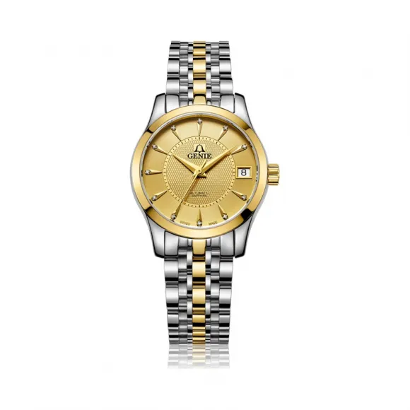 爵尼/Genie 大智系列 316L精钢 32mm 自动机械机芯 男表 GNQ-T1836L-DG