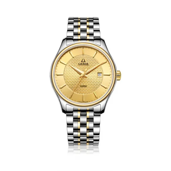 爵尼/Genie 维也纳系列 316L精钢 41mm 自动机械机芯 男表 GNQ-T1838M-AG