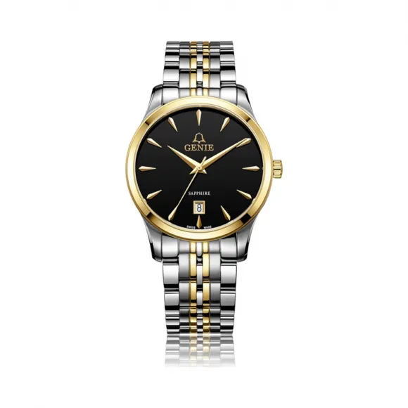 爵尼/Genie 卓林系列 316L精钢 39mm 石英机芯 男表 GNQ-T2014M-QGB