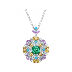 海瑞温斯顿/HarryWinston Winston Kaleidoscope绿⁠碧⁠玺坠链 802144
