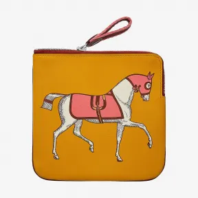 爱马仕/Hermes 黄色 Carre Pocket手包 H077637CKAA