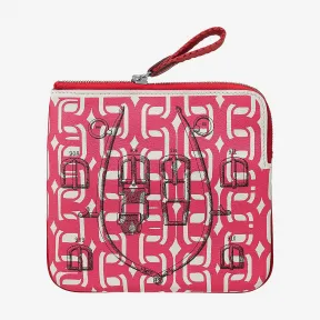 爱马仕/Hermes 玫瑰色 Carre Pocket手包 H077720CKAB