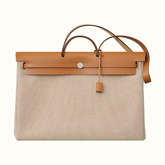 爱马仕/Hermes 米色 Herbag Zip retourne cabine手提包 H077785CKAC