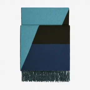 爱马仕/Hermes 蓝色 Paddock长披肩 H259033S_03