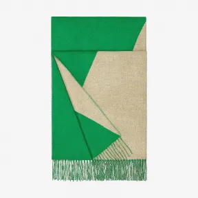 爱马仕/Hermes 绿色 “骑士”长披肩 H259970S_09