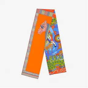 爱马仕/Hermes “福宝挚爱\/飞马之源”双联方巾长披肩 H733446S-09