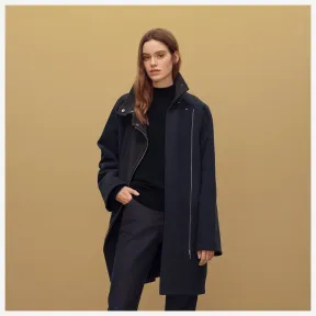 爱马仕/Hermes 灰色 牛仔派克大衣 H990102DDS134