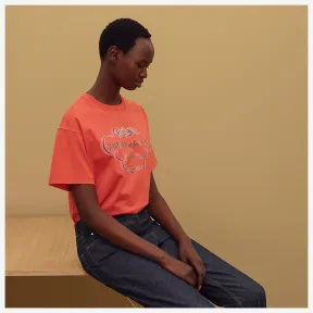 爱马仕/Hermes 红色 T恤 H990644DSK940