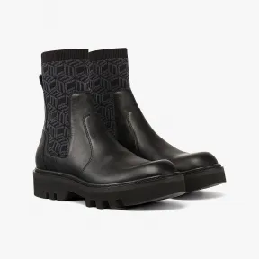 MCM 黑色 切尔西靴 MEXDSMM01BK042