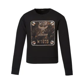 MCM 女士黄铜铭牌运动衫 MFA8AMM08BK0XS