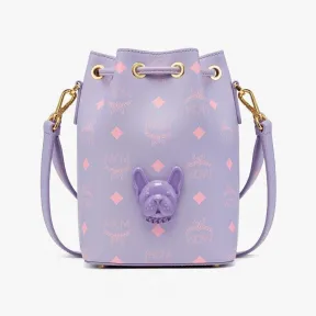 MCM M Pup Color Splash Logo 皮革抽绳 MWDDSTA01U7001