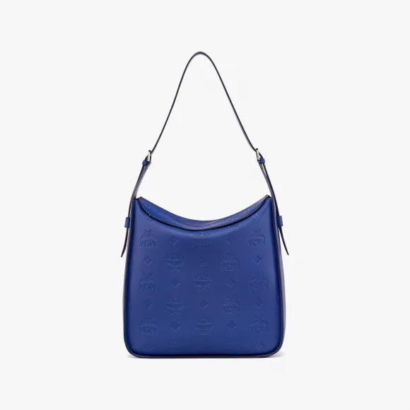 MCM Aren N/S 压花字母组合皮革翻盖流浪包 MWHDSTA09L6001