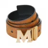 MCM Antique M Reversible Belt 1.75  in Visetos MXB9SVI11CO001
