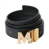 MCM Claus Visetos M 字双面皮带 MXB9SVI12BK001