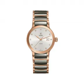 雷达/Rado Rado瑞士雷达表Centrix晶萃系列自动机械镶钻腕表 自动机械腕表 女表 R30183762