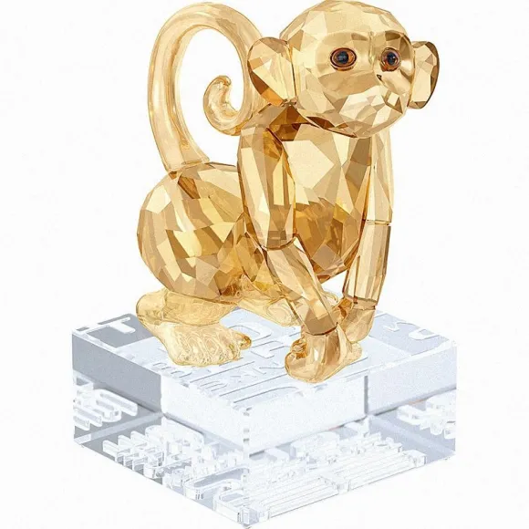 施华洛世奇/Swarovski 摆件 中国生肖 – 猴, 金色 5262074