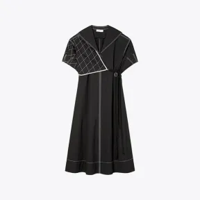 汤丽柏琦/Tory Burch 菱形缝线水手领连衣裙 135608-001