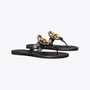 汤丽柏琦/Tory Burch Miller 金属镀膜软皮凉鞋 136593-006