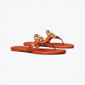 汤丽柏琦/Tory Burch Miller 金属镀膜软皮凉鞋 136593-800