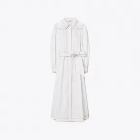 汤丽柏琦/Tory Burch 拼色走线艺术家连衣裙 138221-100