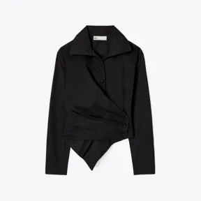 汤丽柏琦/Tory Burch 府绸裹身衬衫 142934-001