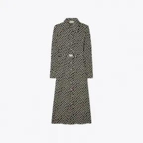 汤丽柏琦/Tory Burch 花卉提花 Polo 式连衣裙 144266-194