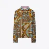 汤丽柏琦/Tory Burch 几何花园印花桑蚕丝衬衫 145937-204