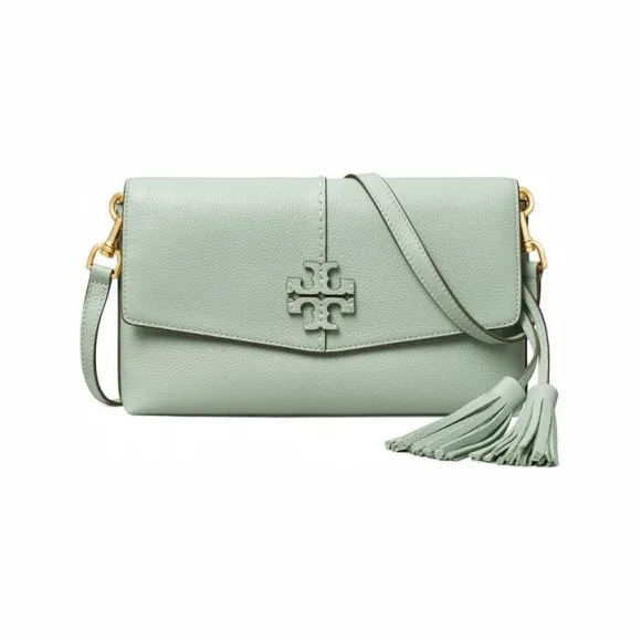 汤丽柏琦/Tory Burch BLUE CELADON Cow Leather 斜背包 64456-473