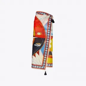 汤丽柏琦/Tory Burch 印花缠绕式半身裙 75604-804