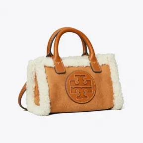 汤丽柏琦/Tory Burch 【明星同款】Ella 迷你羊毛皮托特包 75675-108