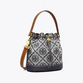 汤丽柏琦/Tory Burch T Monogram 提花水桶包 79487-405