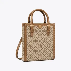 汤丽柏琦/Tory Burch T Monogram 迷你提花托特包 87146-371