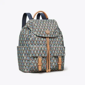 汤丽柏琦/Tory Burch 印花尼龙翻盖双肩包 87363-422