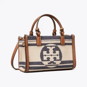 汤丽柏琦/Tory Burch Ella 迷你提花条纹托特包 88046-920