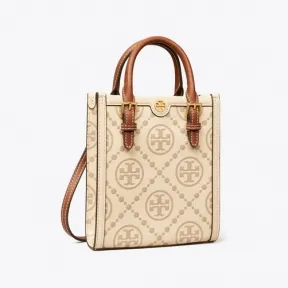 汤丽柏琦/Tory Burch 【爱意甄选】T Monogram 迷你压花托特包 88650-136
