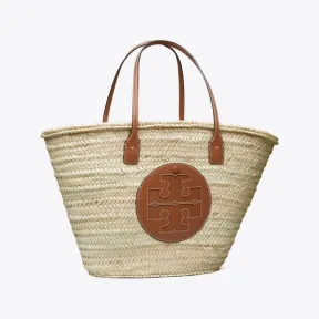 汤丽柏琦/Tory Burch Ella 大号草编提篮托特包 90865-928