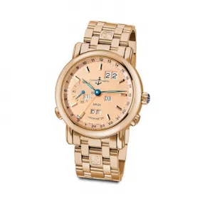 雅典/Ulysse Nardin GMT Perpetual 18kt 玫瑰金 自动机械 男表 322-88-8